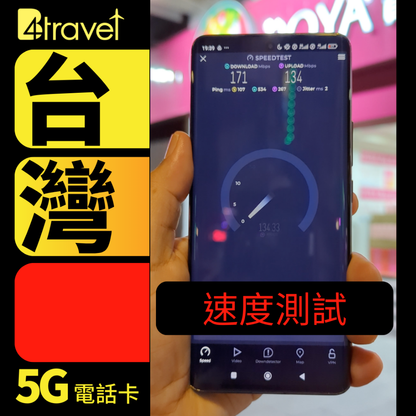 B4travel 台灣 10GB 5G 上網卡（365日/年卡）